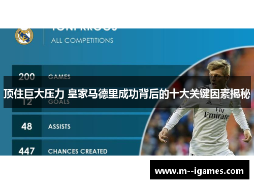 顶住巨大压力 皇家马德里成功背后的十大关键因素揭秘